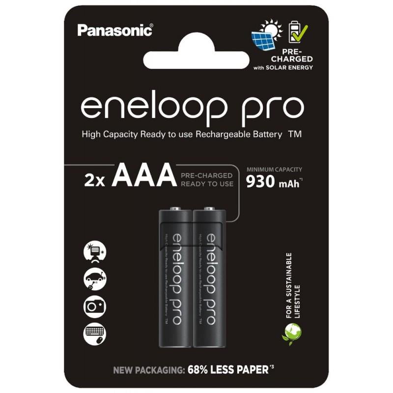 Аккумулятор Panasonic Eneloop AAA NI-MH 930 mAh 2 шт. (BK-4HCDE/2CP)