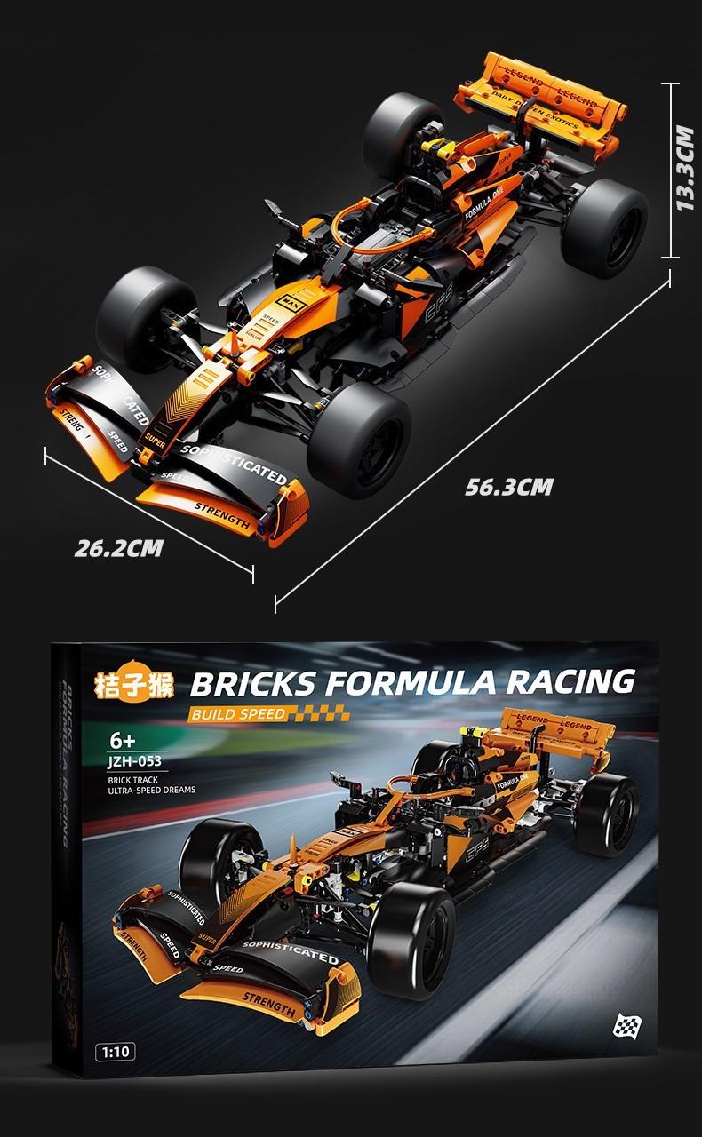 Конструктор на радиоуправлении 1:10 McLaren F1 56 см Формула 1 гоночная машина с мотором и пультом Оранжевый - фото 9