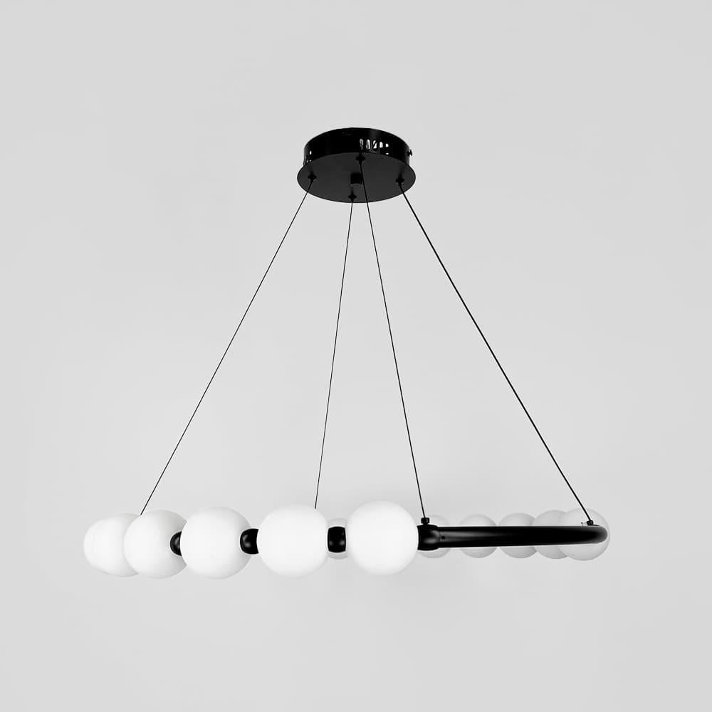 Люстра nordic Pearl с плафонами-жемчужинами Ø 80 см Черный (SG33-800 BK)