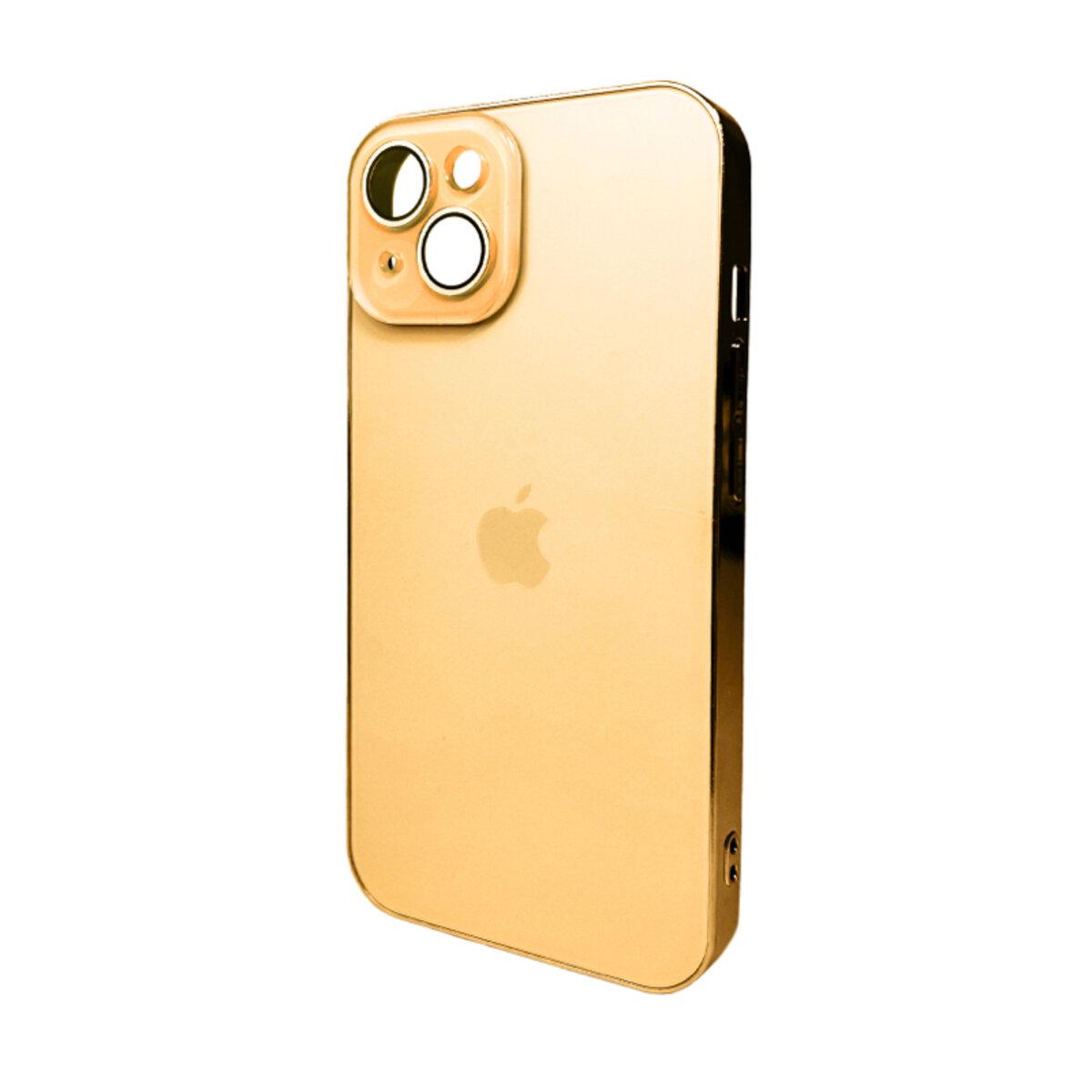 Противоударный чехол для Apple iPhone 14 Sapphire Frame MagSafe Gold
