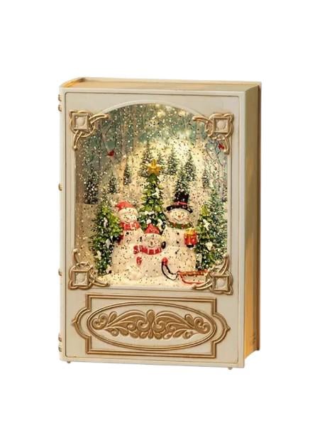 Ночник новогодний Книга музыкальный USB-кабель Белый (MX-00009037S)