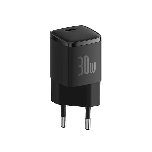 Зарядний пристрій мережевий BASEUS Cube Pro 30W USB-C EU з швидкою зарядкою Black (CCXF000301)