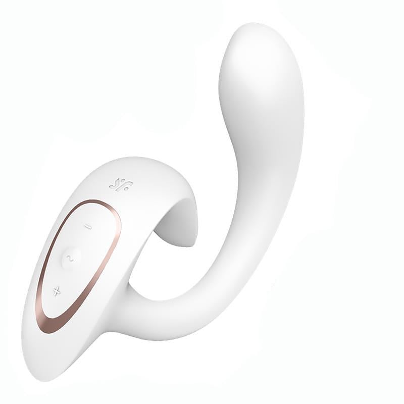 Вибратор вагинально-клиторальный Satisfyer G for Goddess 1 18,5 см Белый (51243)