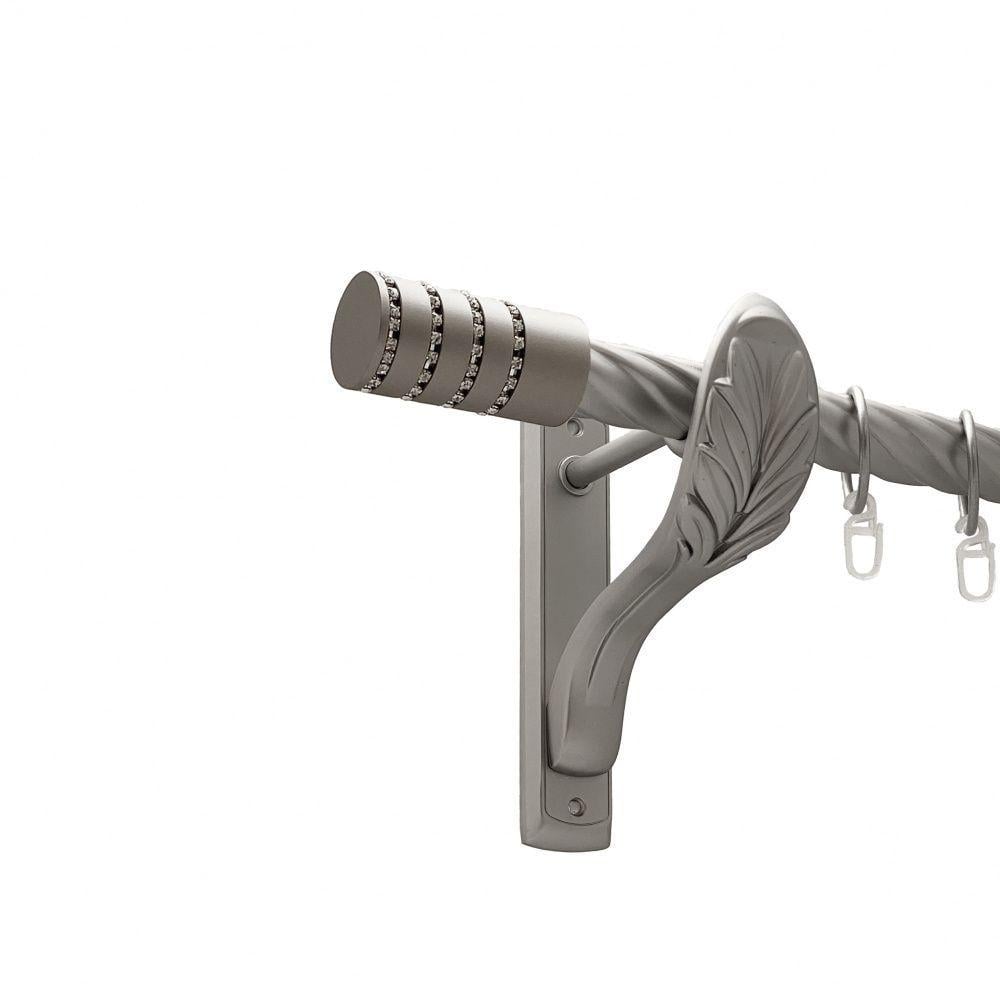 Карниз для штор Orvit Барамелла однорядный скрученный 25 мм 160 см Сатин (00-00011371)