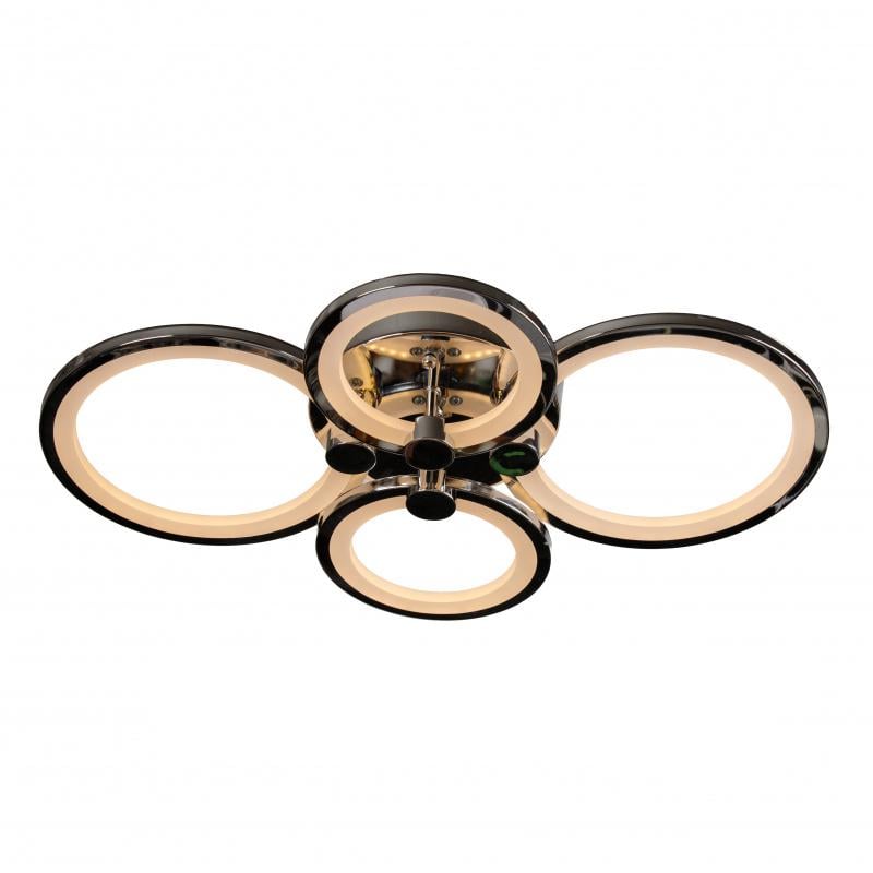 Люстра LED Свет SL-5332/2 + 2 CR з пультом 112W Сріблястий