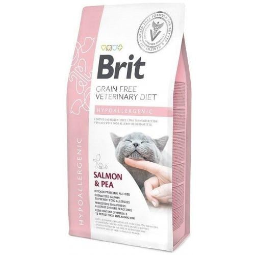 Корм сухой для кошек Brit Veterinary Diet Cat Grain free Hypoallergenic Беззерновая гипоаллергенная диета 2 кг (170960)