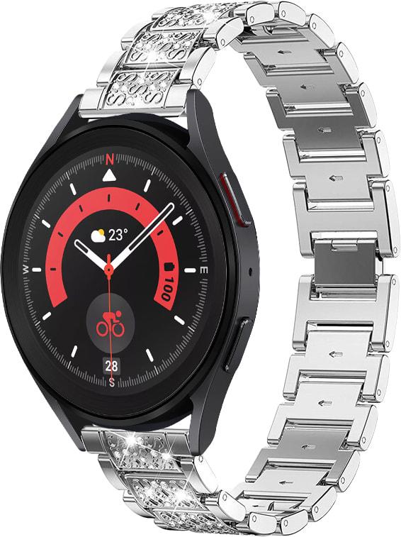 Браслет металлический Glam для Galaxy Watch 5 Pro Silver (32817-59)