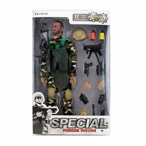 Солдат шарнирный с оружием и шлемом 6320-2