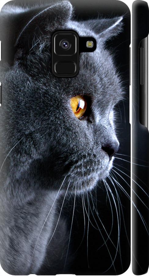 Чехол на Samsung Galaxy A8 2018 A530F Красивый кот (3038c-1344-42517)