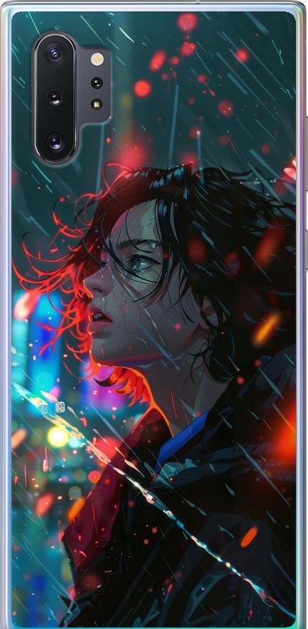 Чехол на Samsung Galaxy Note 10 Plus Ночные огни (6096t-1756-42517)