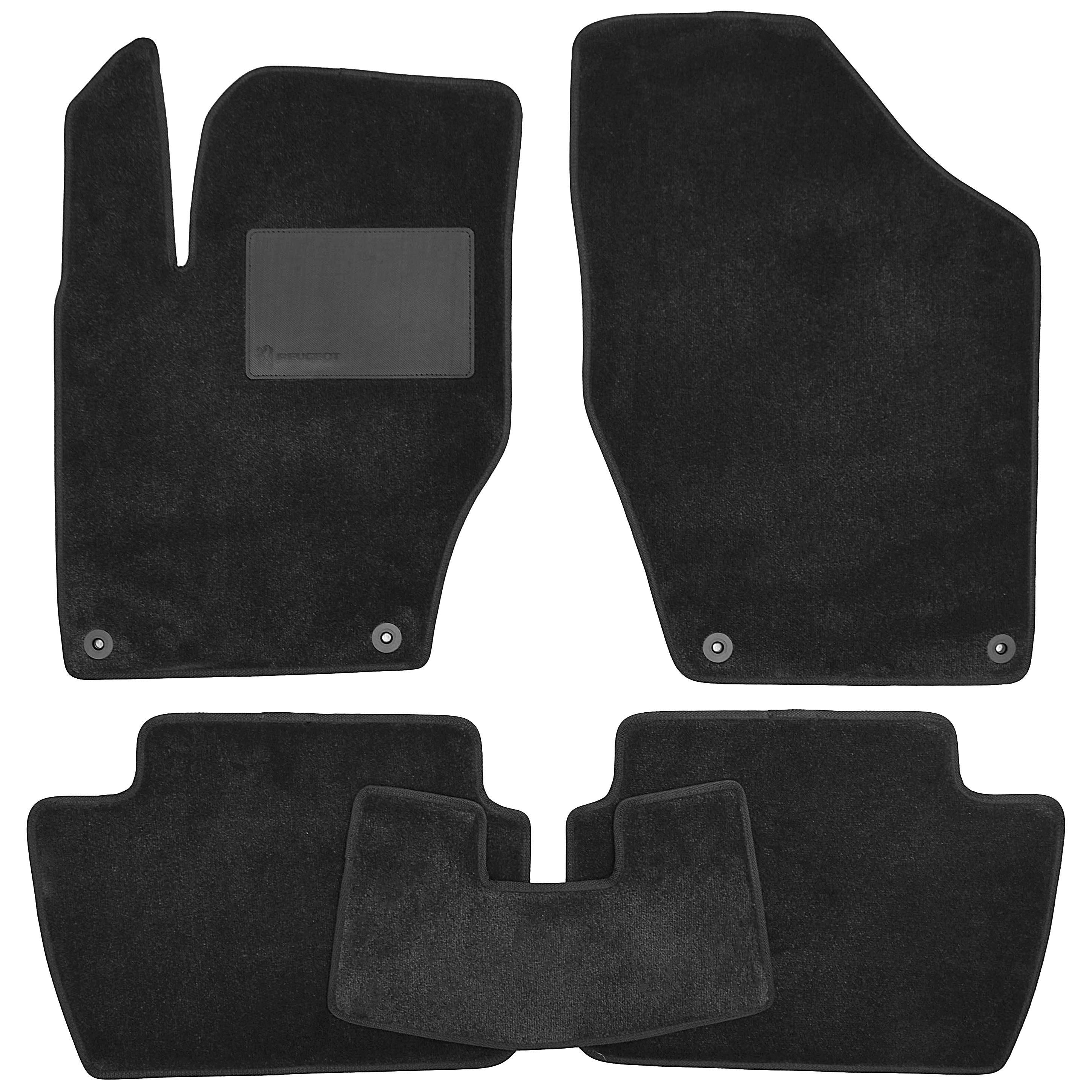 Коврики в салон для Peugeot 308 '08-13 текстильные Черный