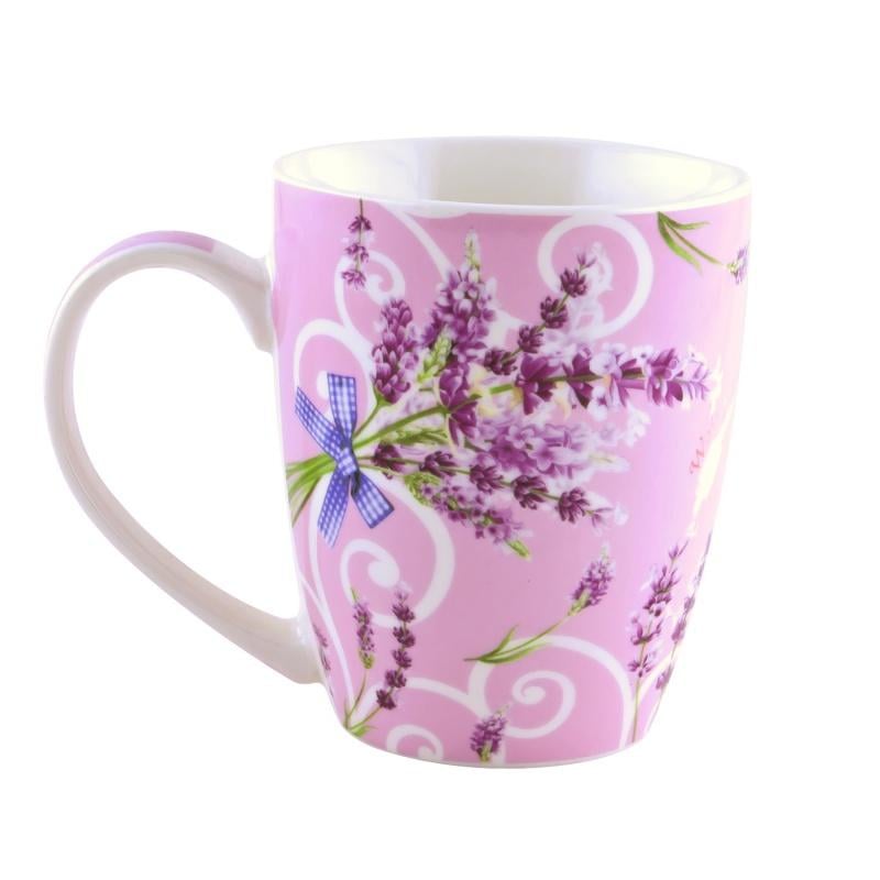 Чашка Lora NP46 Бузок 370 мл порцеляна Рожевий Чашка Lora NP46 Бузок 370 мл порцеляна Рожевий