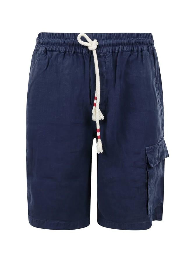 Шорты льняные мужские MC2 Saint Barth 2XL Темно-синий (MRE0002-61blue)