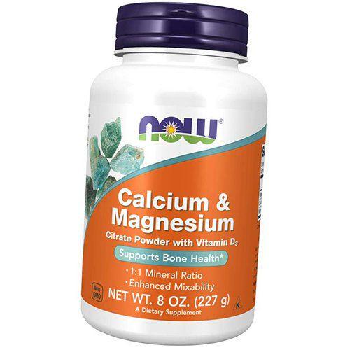 Кальций магний с виитамином D3 calcium & magnesium powder 227 г (36128325)