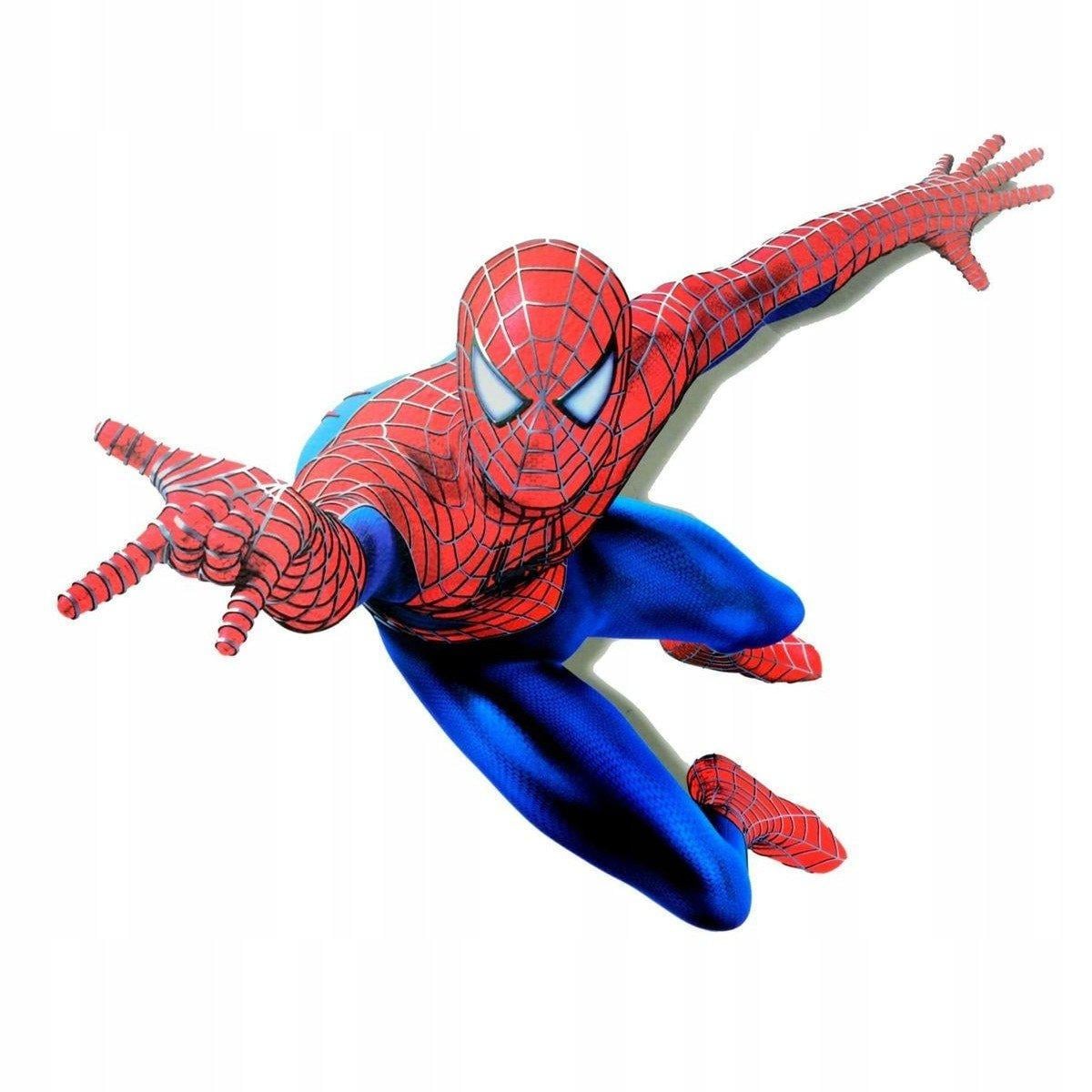 Наклейка виниловая Человек-Паук в детскую комнату для мальчиков с 3D эффектом 60х90 см