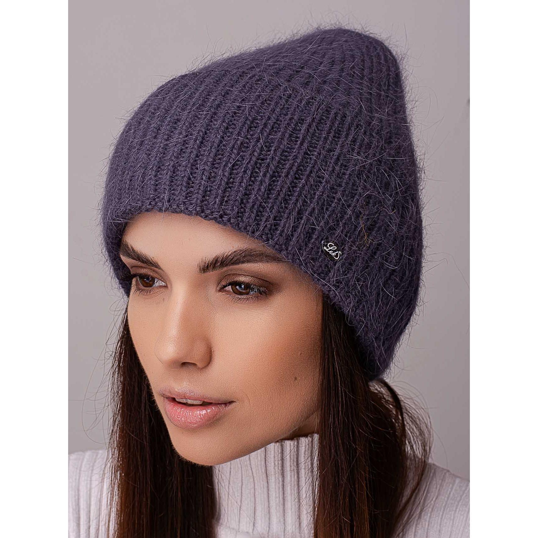 Шапка ангоровая Leks ТРЮФЕЛЬ в рубчик с отворотом утепленная флисом one size Антрацит (205094) - фото 1 Шапка ангоровая Leks ТРЮФЕЛЬ в рубчик с отворотом утепленная флисом one size Антрацит (205094) - фото 1