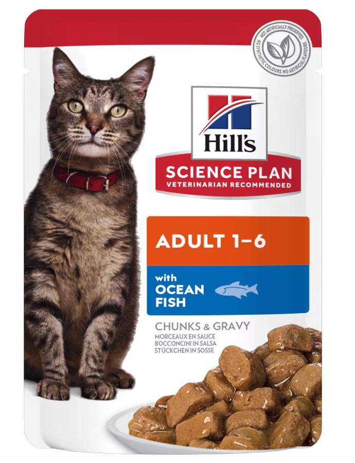 Влажный корм для котов Hill's SP Cat with Ocean Fish с океанической рыбой 85 г (052742210506)