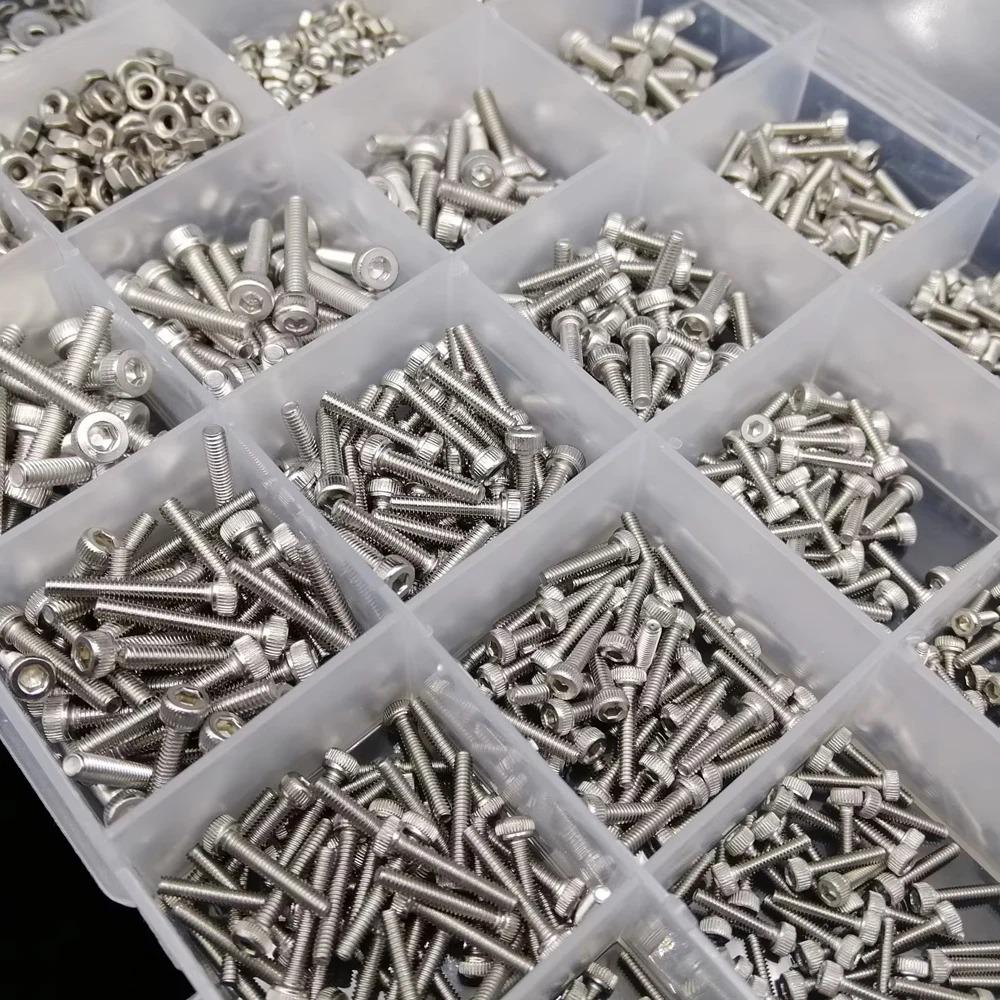 Болти та гайки з внутрішнім шестигранником 400 шт. (636422) - фото 5