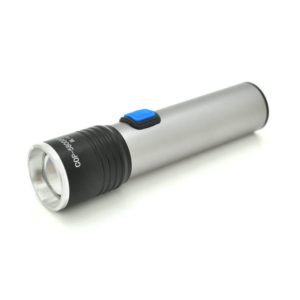 Ліхтар ручний Flashlliight K31 1LED Cree XML-T 10W 3 режими ZOOM 18650/2400 вбудований IP44 microUSB 111х28х24 мм Black (31958) Ліхтар ручний Flashlliight K31 1LED Cree XML-T 10W 3 режими ZOOM 18650/2400 вбудований IP44 microUSB 111х28х24 мм Black (31958)