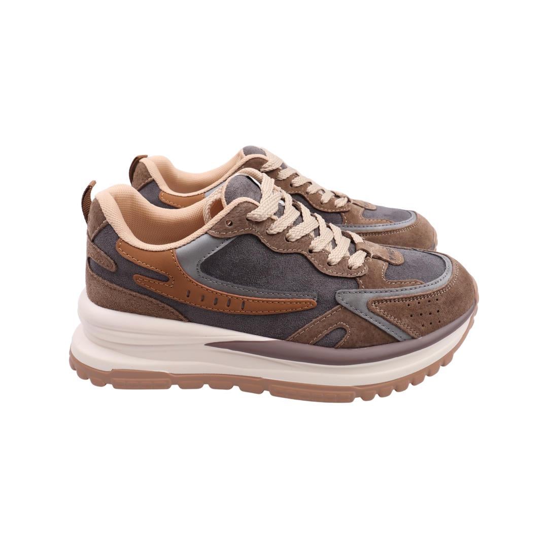 Кроссовки женские Farinni из замши р. 39 Серый (326-22DK)