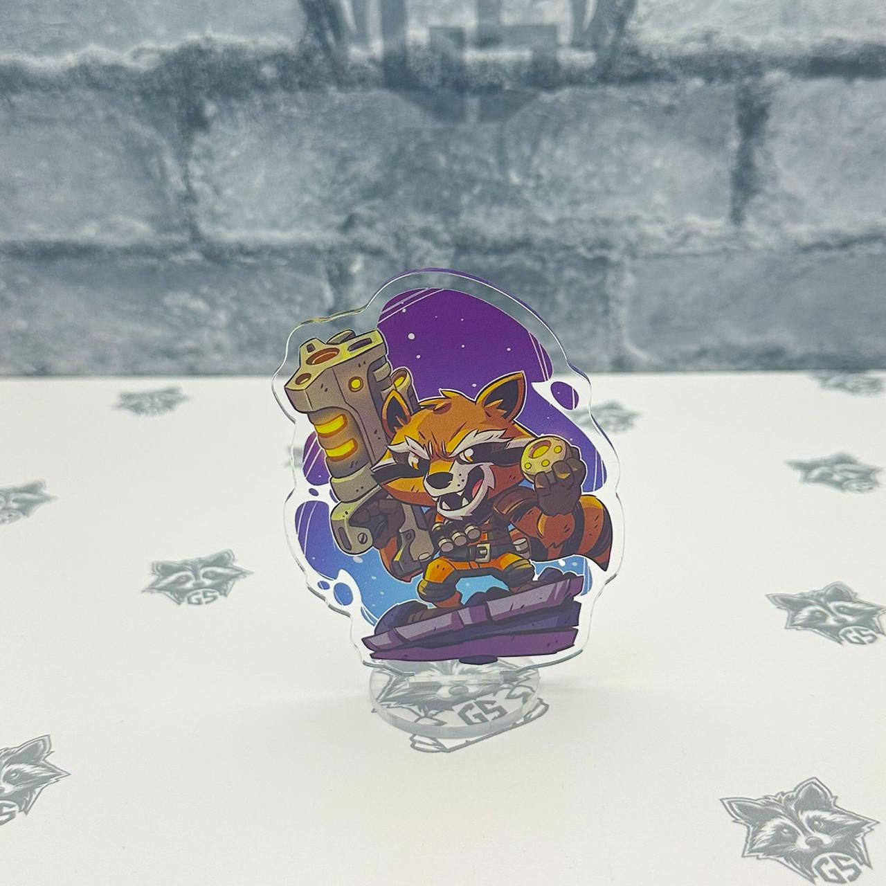 Фигурка коллекционная акриловая Chibi Стражи Галактики Ракета 10 см (2379289481)
