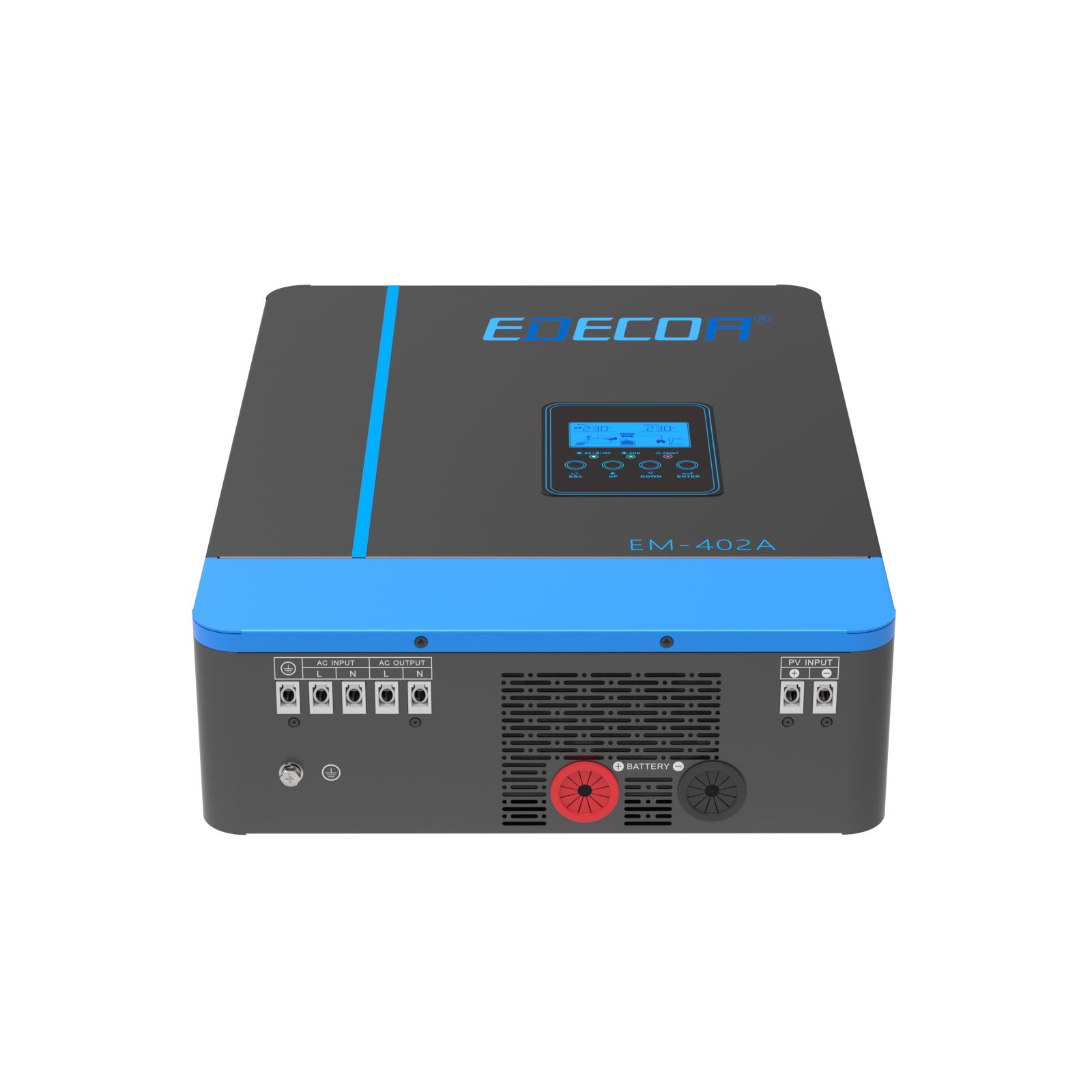 Инвертор солнечный гибридный Edecoa 24 В 4000 Вт Синий (E50004000) - фото 3 Инвертор солнечный гибридный Edecoa 24 В 4000 Вт Синий (E50004000) - фото 3