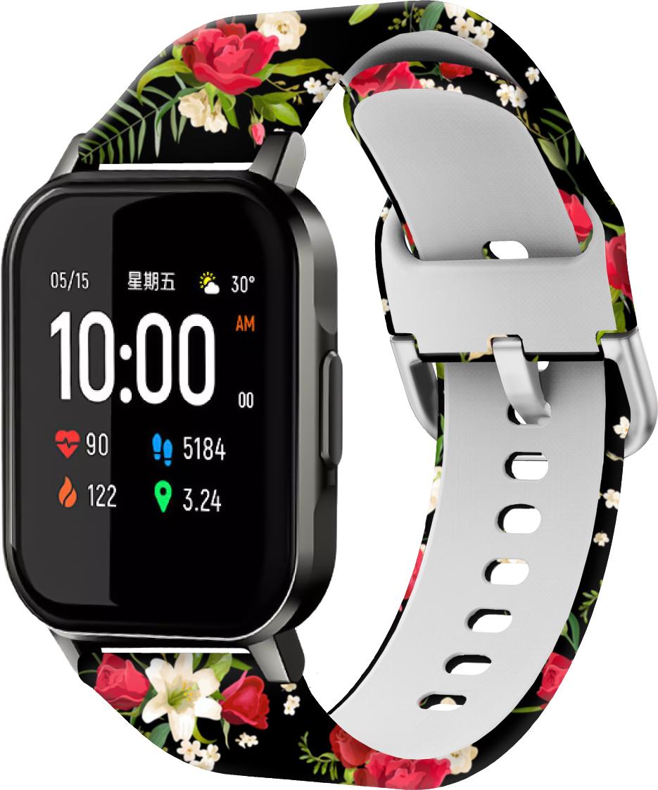 Ремешок Colorful для Haylou Smart Watch 2 LS02 Rose/Black (28591)