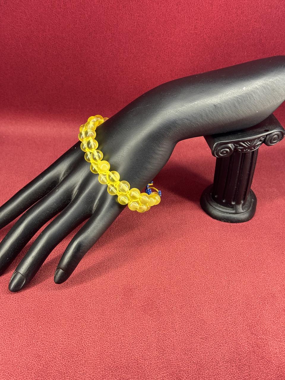 Браслет из янтаря Шамбала 20 см (т-37)