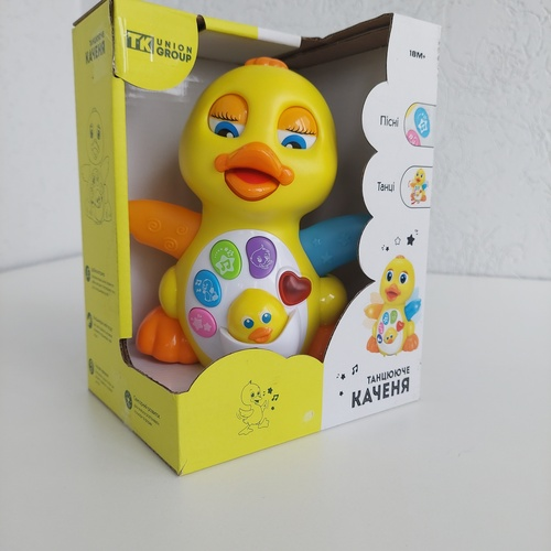 Іграшка TK Group Каченя світло/звук/колеса вільного ходу/рухомі крильця у коробці (ТК 808 TK)