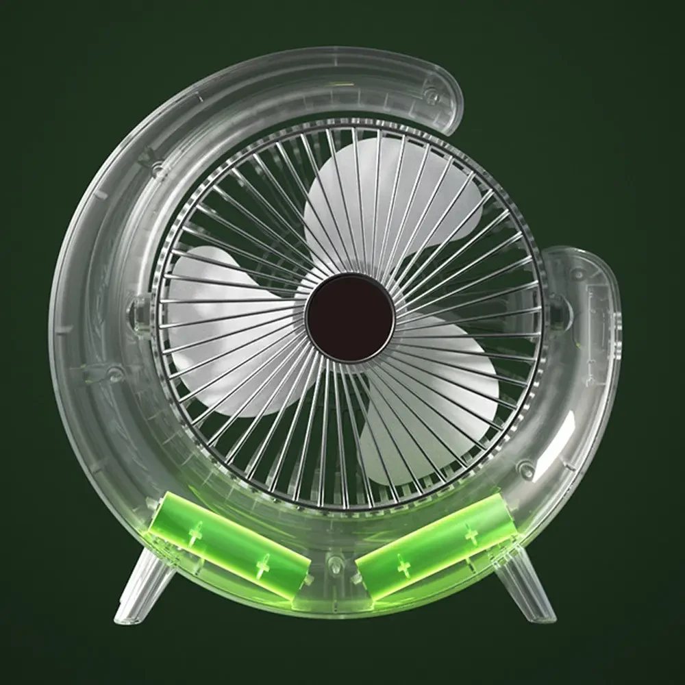 Вентилятор акумуляторний настільний з LED підсвіткою USB для дому 1800 мАч (2549773834) - фото 6 Вентилятор акумуляторний настільний з LED підсвіткою USB для дому 1800 мАч (2549773834) - фото 6