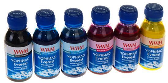 Комплект чорнил для принтера WWM для Epson Everest Color пігментні 100 мл 6 шт. (156443)