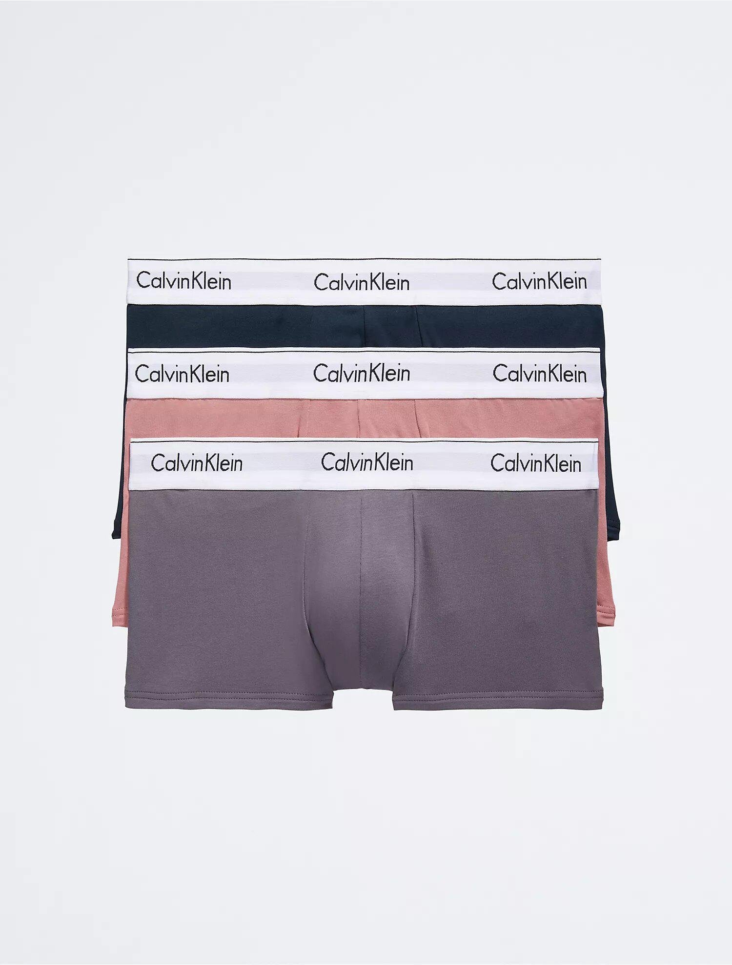 Набор трусов боксеры Calvin Klein M 3 шт. Разноцветный (CK-058)