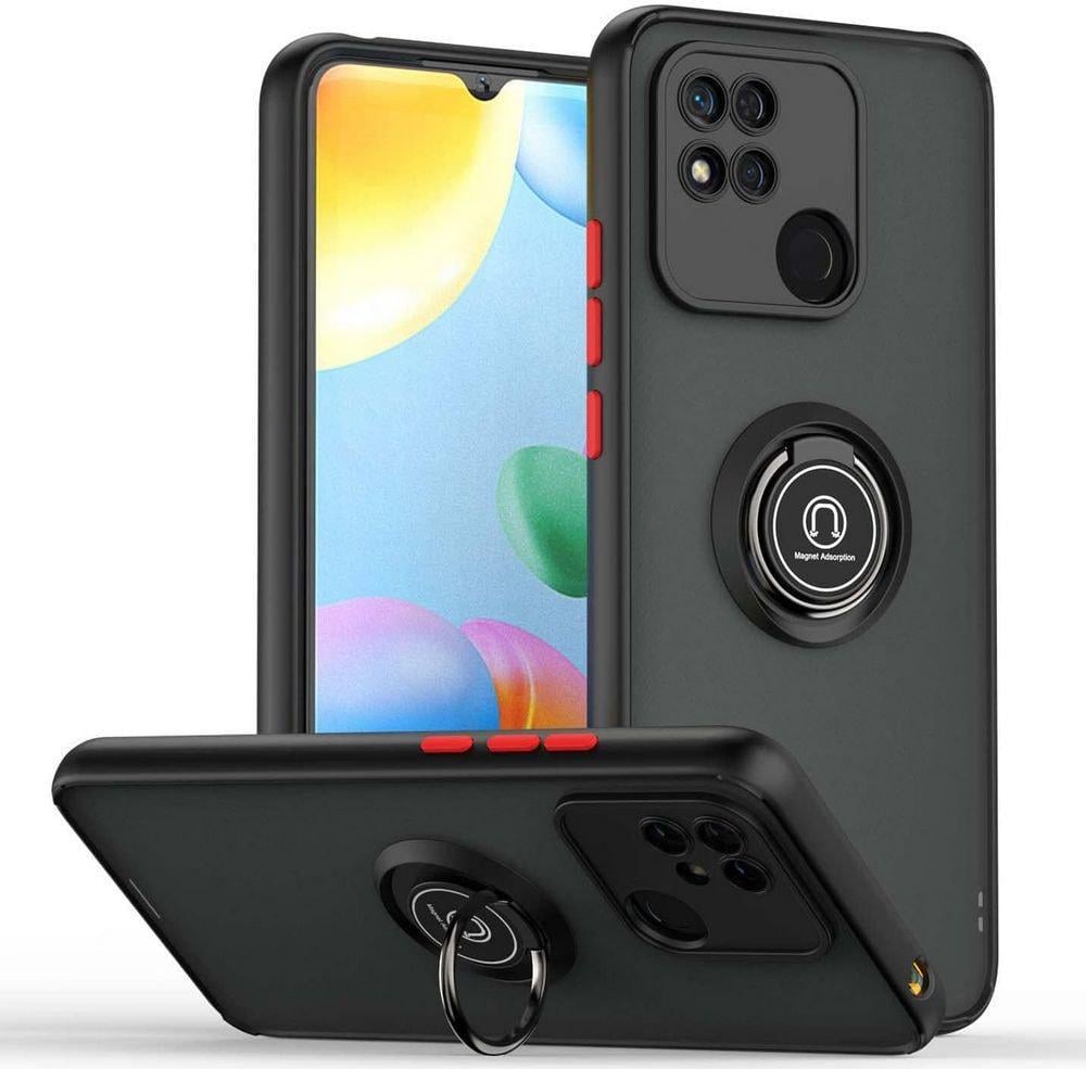 Защитный чехол MatteLuxe Xiaomi Redmi 10A (с кольцом) Black (34244-2B)