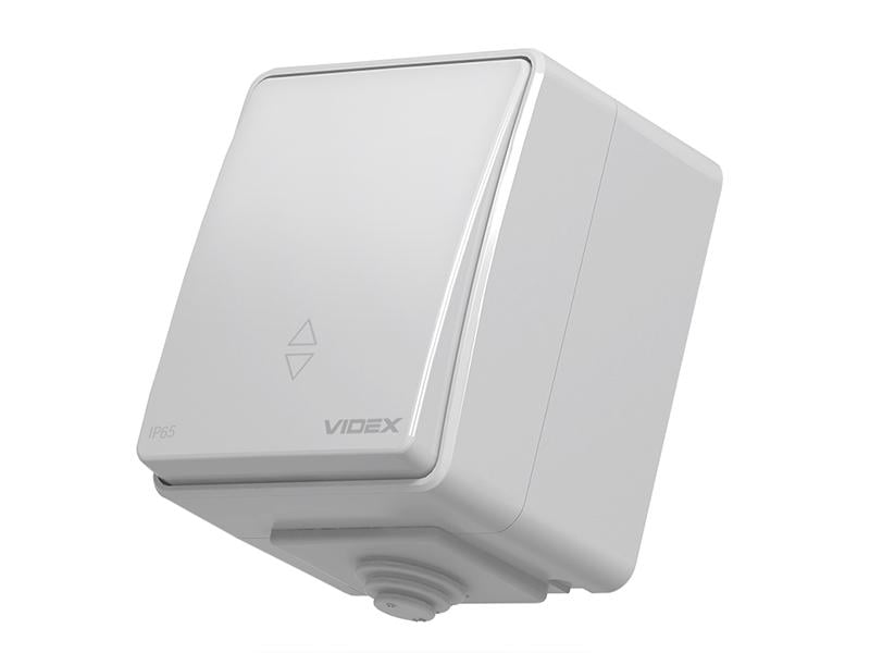 Выключатель наружный одноклавишный Videx Binera VF-BNW11P-G проходной IP65 Серый (9544) Выключатель наружный одноклавишный Videx Binera VF-BNW11P-G проходной IP65 Серый (9544)