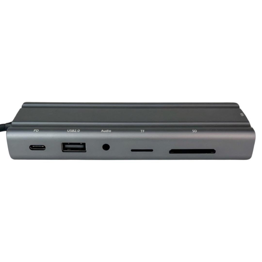 USB-хаб Wondertech WT00586 10в1 USB2.0x1 USB3.0x1 USB-C - фото 2