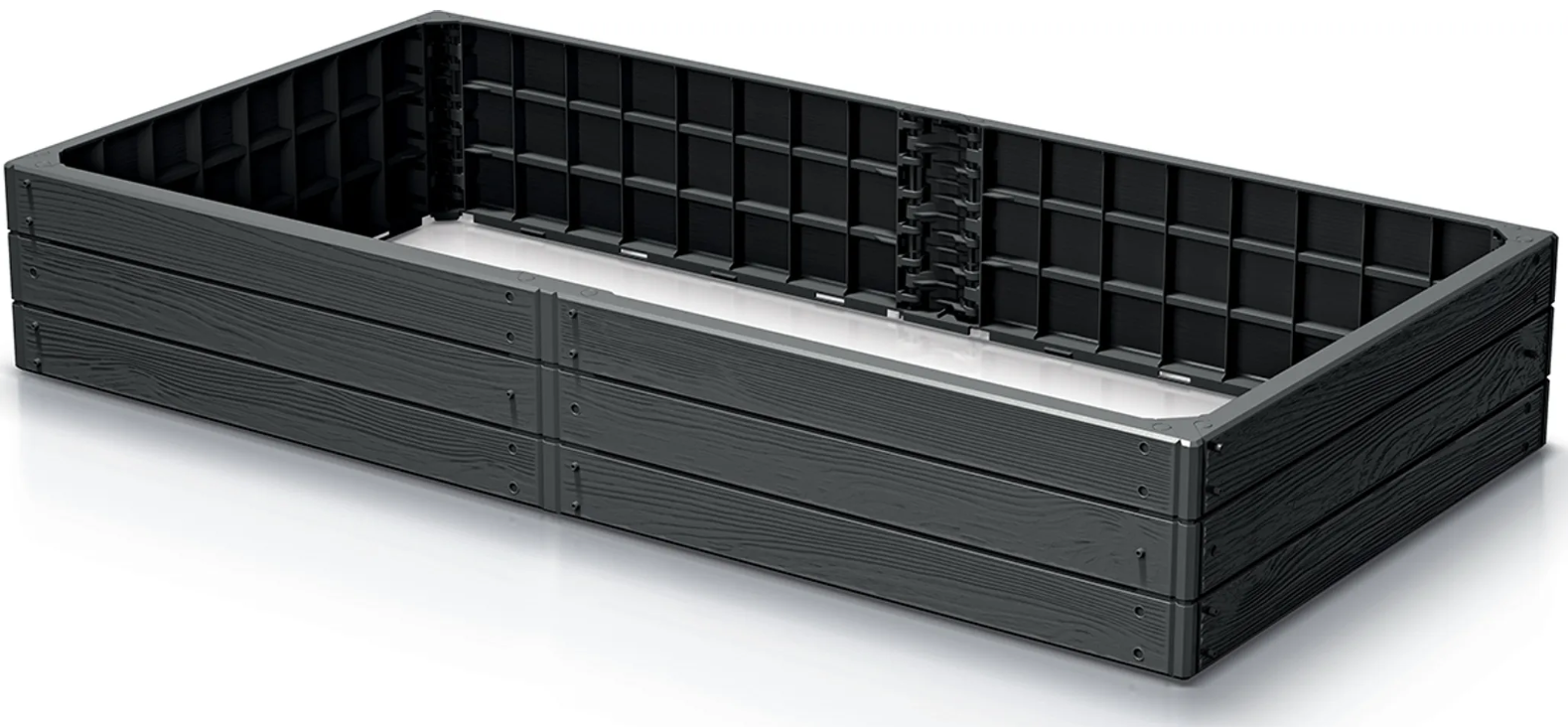 Грядка садова Prosperplast Base Woody 149х75х25 см Антрацитовий (IBWR-S433)