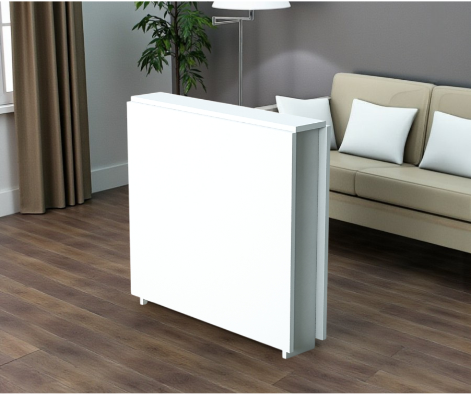 Стол-книга Tobi Sho Праздничный обеденный для кухни столовой гостиной ДСП 800х130х730 мм Белый