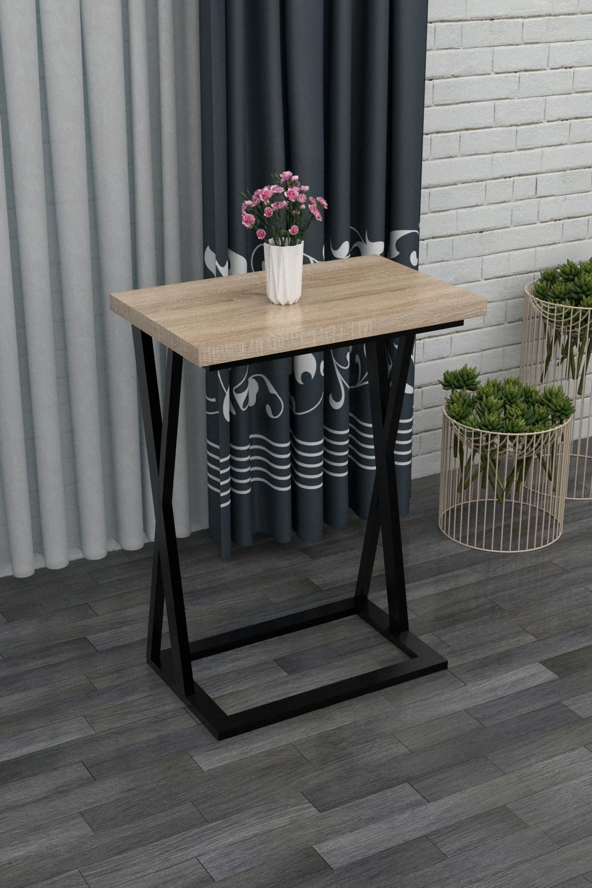 Приставной столик EcoLoft Эстела DSP-1066 в стиле лофт Сонома (27387436)