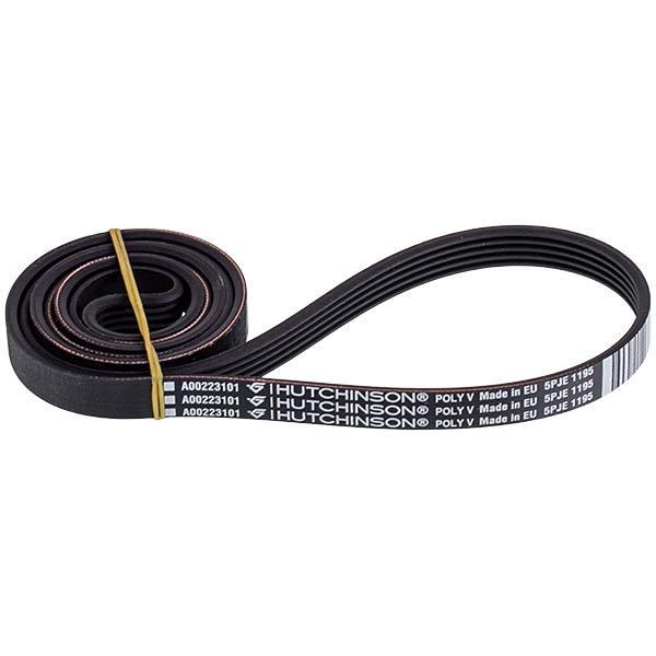 Ремінь 1195J5 PJE для пральної машини HUTCHINSON 140002231011 5 клинів Чорний (00000024980)