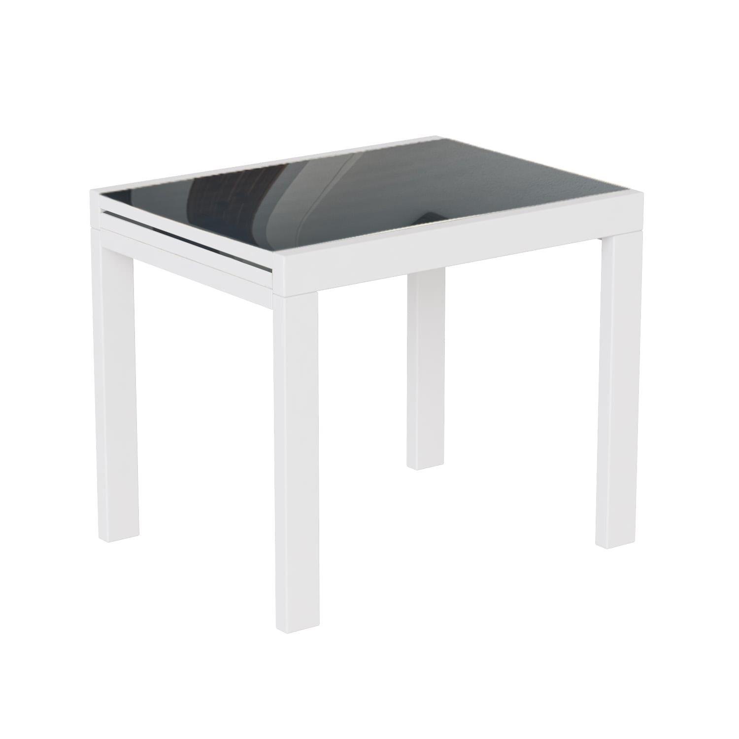 Стол-трансформер Art in Head Kors Glass 690x754x890 мм Белый бриллиант/Графитовый (521010216)