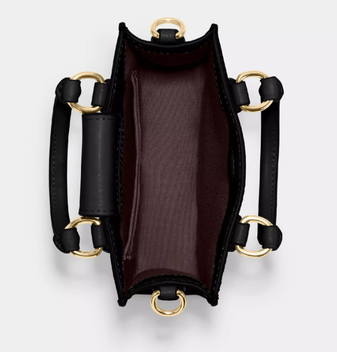 ᐉ Сумка жіноча Coach Mini Tote In Signature Canvas Brown • Краща