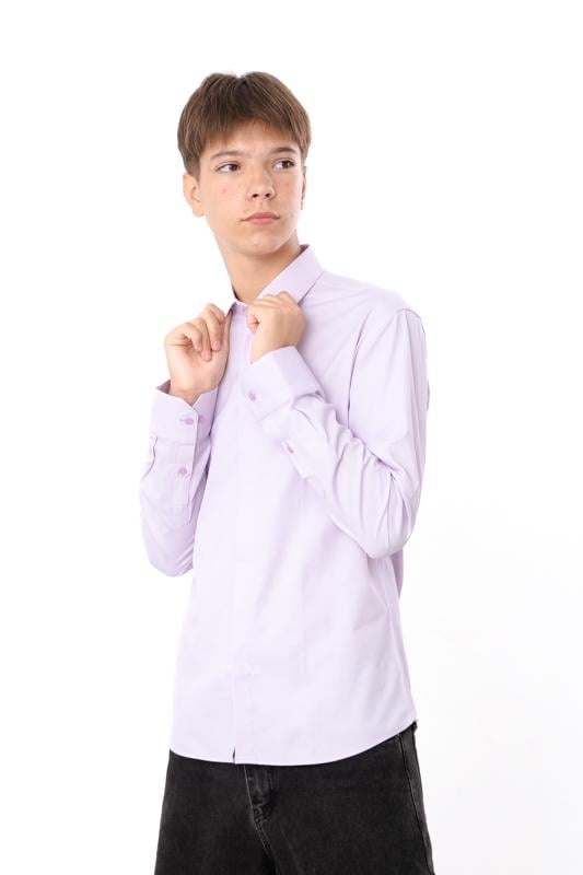 Сорочка для хлопчика юніор Носи Своє XL Лавандовий (17802)