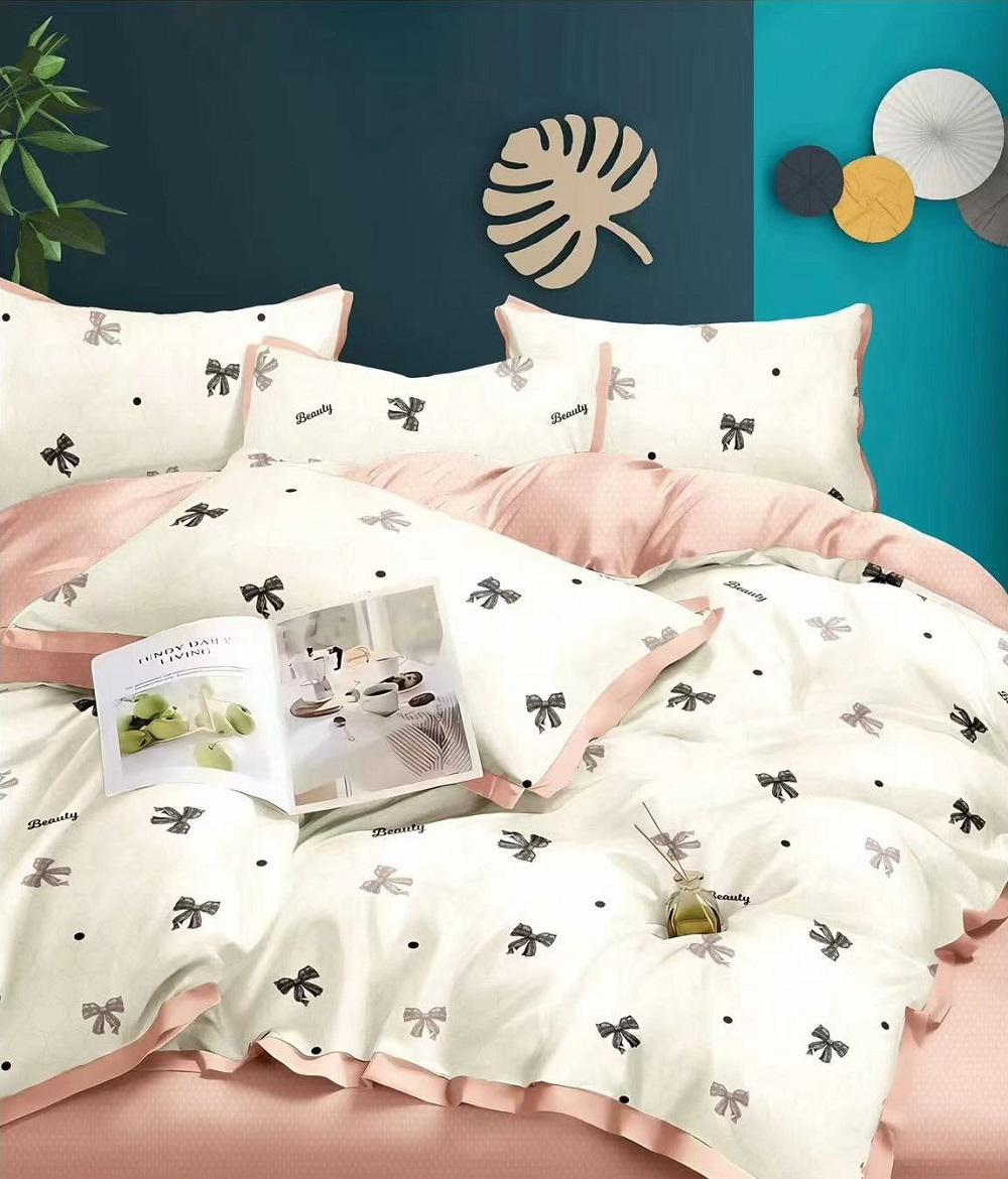 Комплект постільної білизни Soho Євро Elle 200x230 см Cream Bant (UG-A130210)