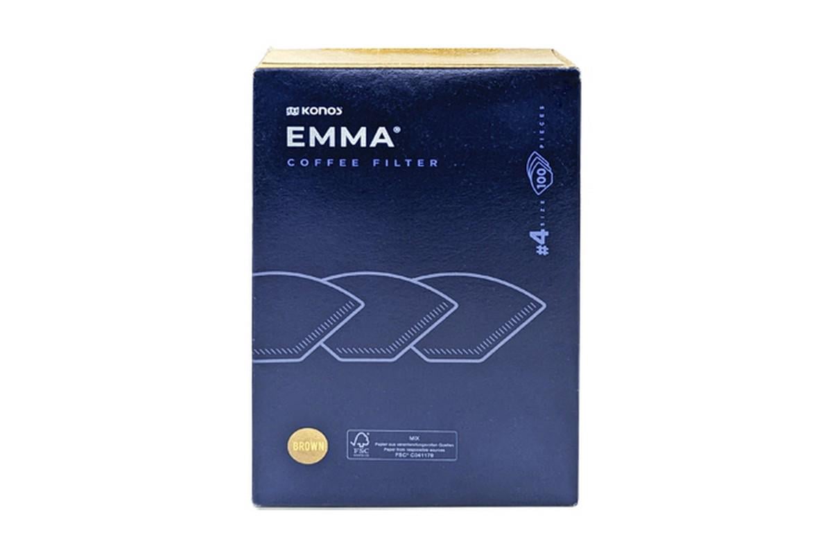 Фильтры бумажные для капельной кофеварки Konos Emma №4 100 шт. (kava131)