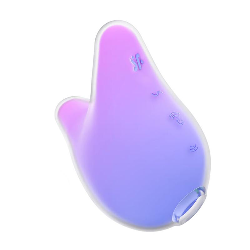 Вибратор клиторальный с вакуумной стимуляцией Satisfyer Mermaid Vibes 9,5 см Фиолетовый с розовым (52846)