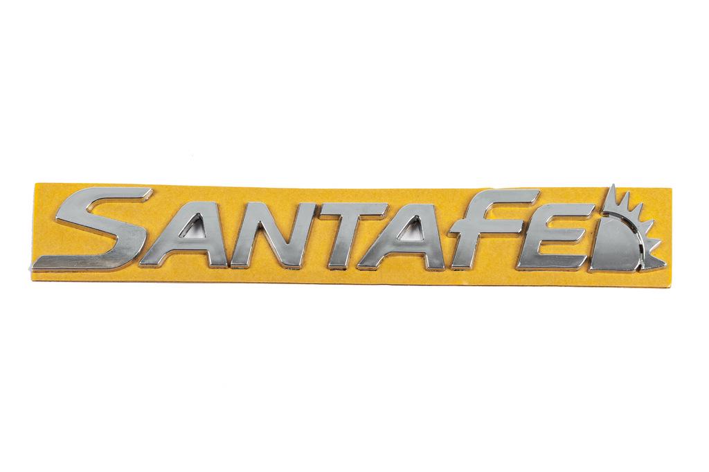 Надпись SantaFe Davs Auto для Hyundai Santa Fe 4 2018-2023 гг. abs-пластик Хром
