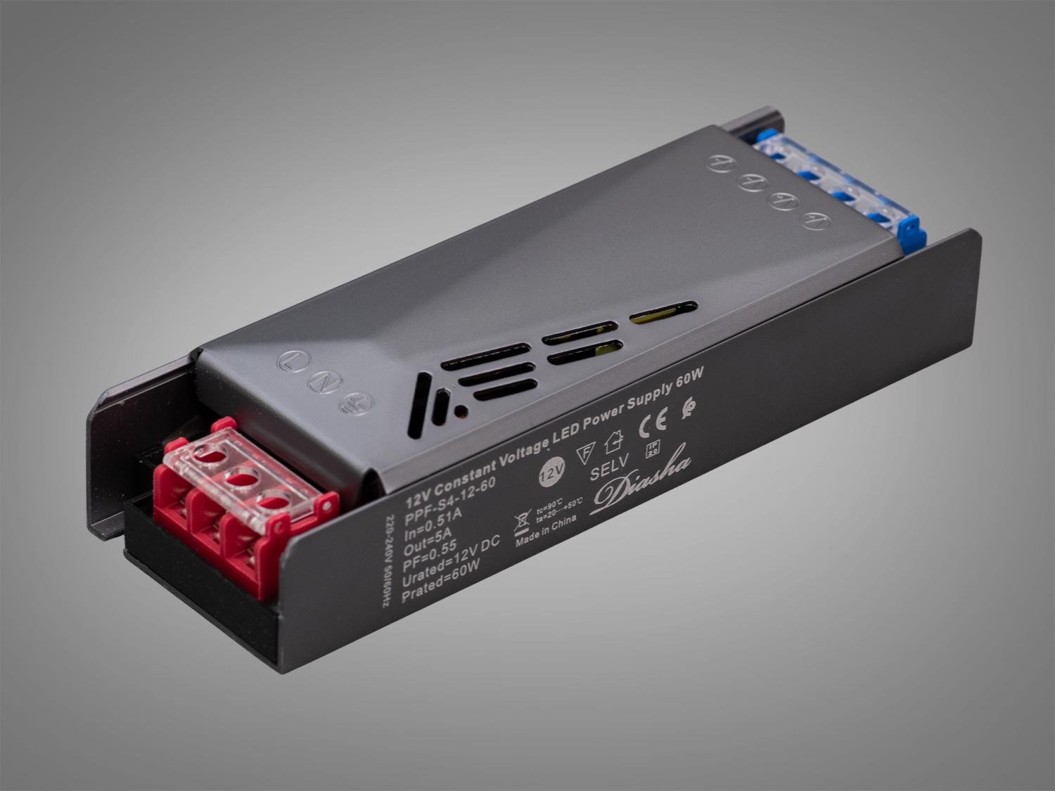 Блок живлення для LED стрічки 12 В 60 Вт 5А (PPF-A60w-12 В) - фото 2 Блок живлення для LED стрічки 12 В 60 Вт 5А (PPF-A60w-12 В) - фото 2