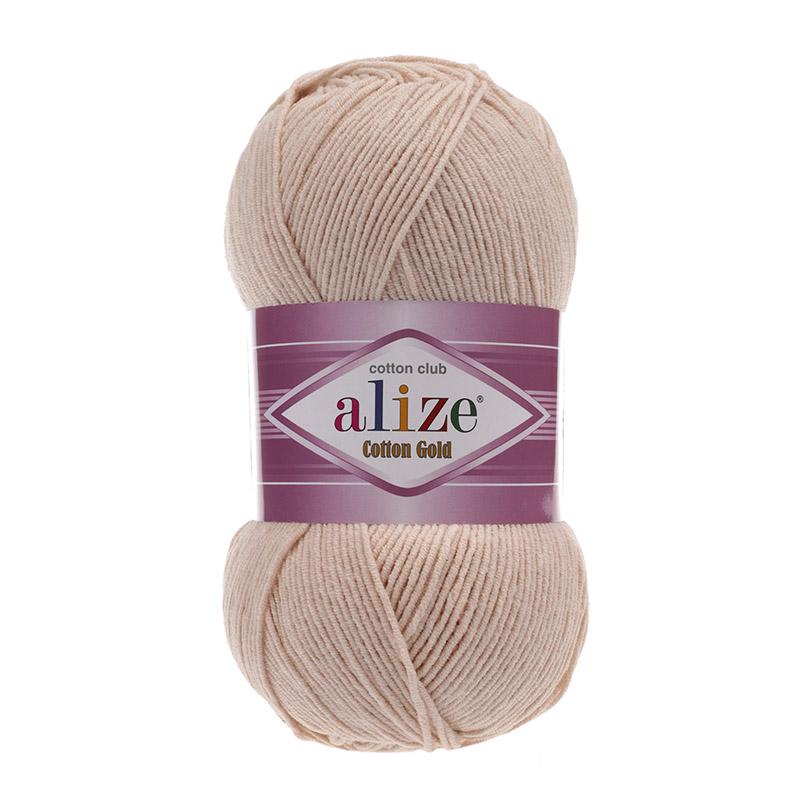 Пряжа Alize Cotton Gold 67 Светло-бежевый (29902629)
