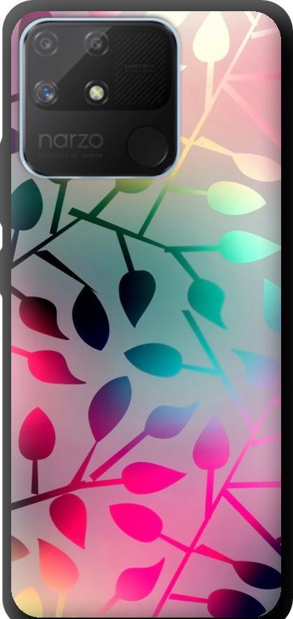 Чехол на Realme Narzo 50A Листья (2235b-2514-42517) Чехол на Realme Narzo 50A Листья (2235b-2514-42517)