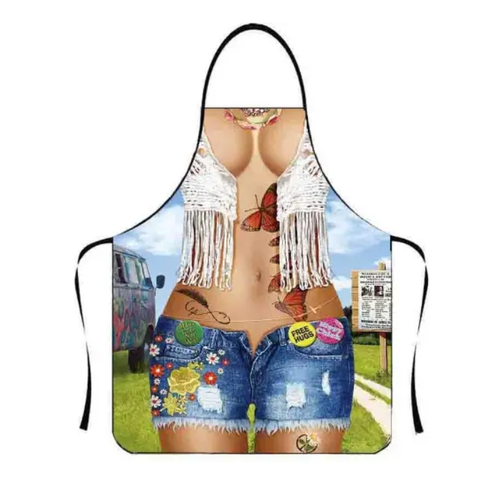 Фартук с приколом женщина 73х57 см Разноцветный (49944) Фартук с приколом женщина 73х57 см Разноцветный (49944)